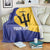 Custom Barbados Football Blanket Go Champions Bajan Tridents