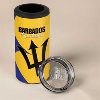Custom Barbados Football 4 in 1 Can Cooler Tumbler Go Champions Bajan Tridents
