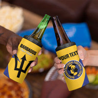 Custom Barbados Football 4 in 1 Can Cooler Tumbler Go Champions Bajan Tridents