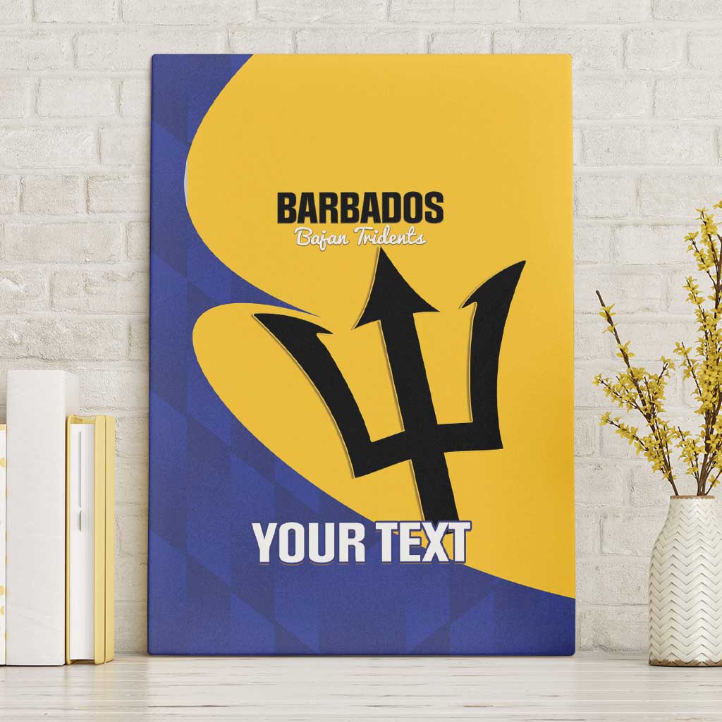 Custom Barbados Football Canvas Wall Art Go Champions Bajan Tridents - Wonder Print Shop