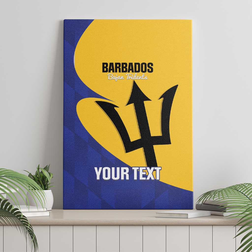 Custom Barbados Football Canvas Wall Art Go Champions Bajan Tridents - Wonder Print Shop