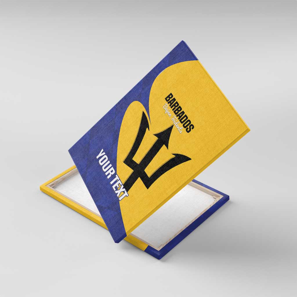 Custom Barbados Football Canvas Wall Art Go Champions Bajan Tridents - Wonder Print Shop