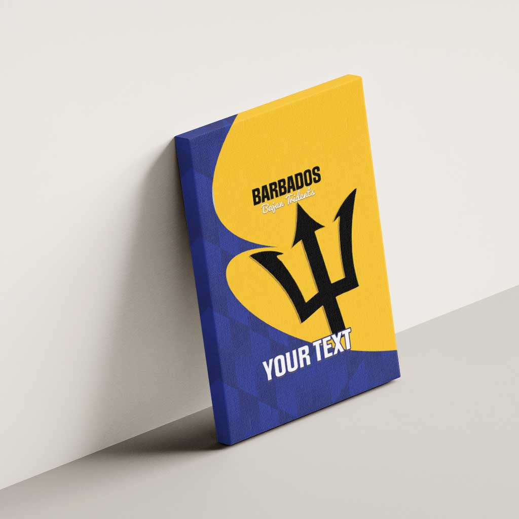 Custom Barbados Football Canvas Wall Art Go Champions Bajan Tridents - Wonder Print Shop