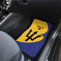 Custom Barbados Football Car Mats Go Champions Bajan Tridents - Wonder Print Shop