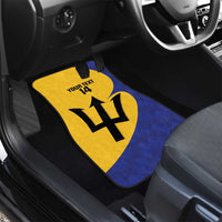 Custom Barbados Football Car Mats Go Champions Bajan Tridents - Wonder Print Shop