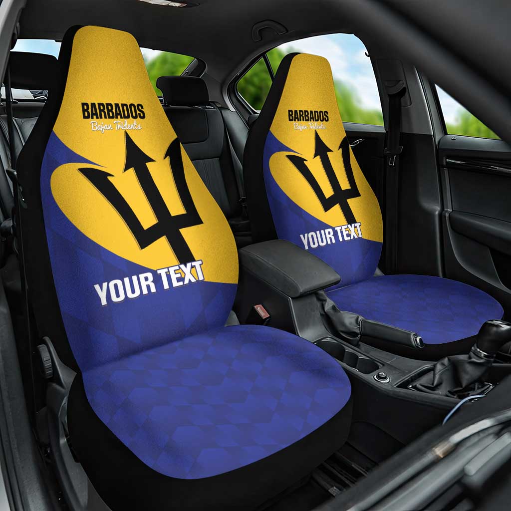 Custom Barbados Football Car Seat Cover Go Champions Bajan Tridents - Wonder Print Shop