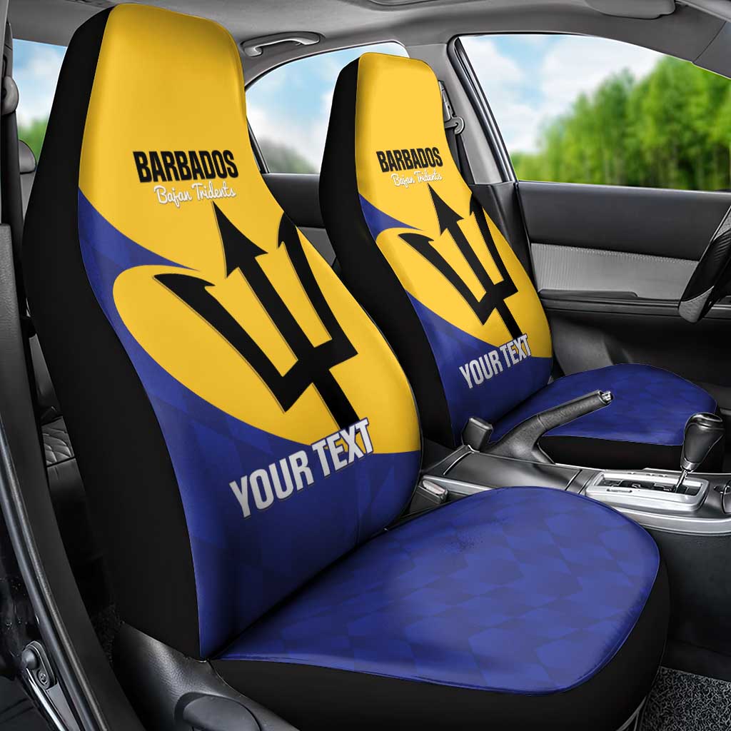 Custom Barbados Football Car Seat Cover Go Champions Bajan Tridents - Wonder Print Shop