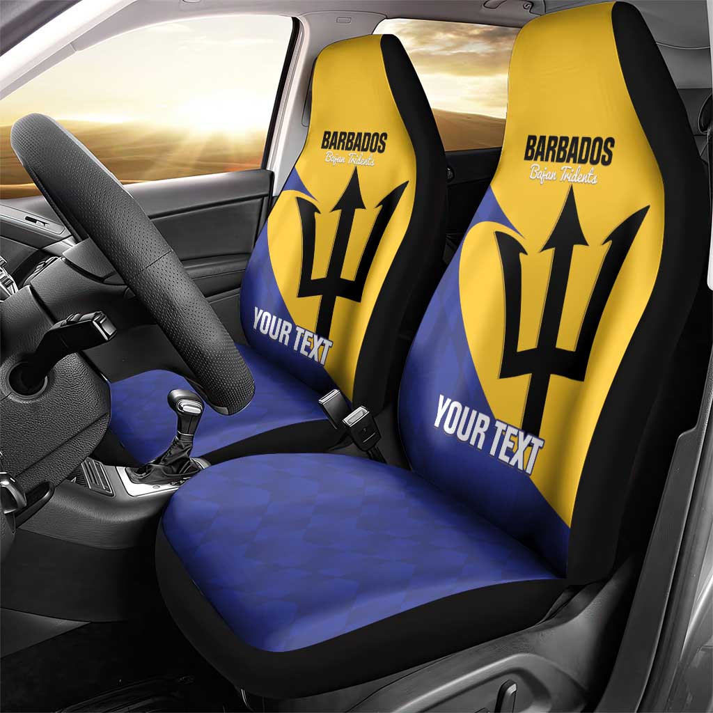 Custom Barbados Football Car Seat Cover Go Champions Bajan Tridents - Wonder Print Shop