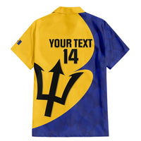 Custom Barbados Football Family Matching Mermaid Dress and Hawaiian Shirt Go Champions Bajan Tridents - Wonder Print Shop