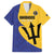 Custom Barbados Football Family Matching Summer Maxi Dress and Hawaiian Shirt Go Champions Bajan Tridents - Wonder Print Shop
