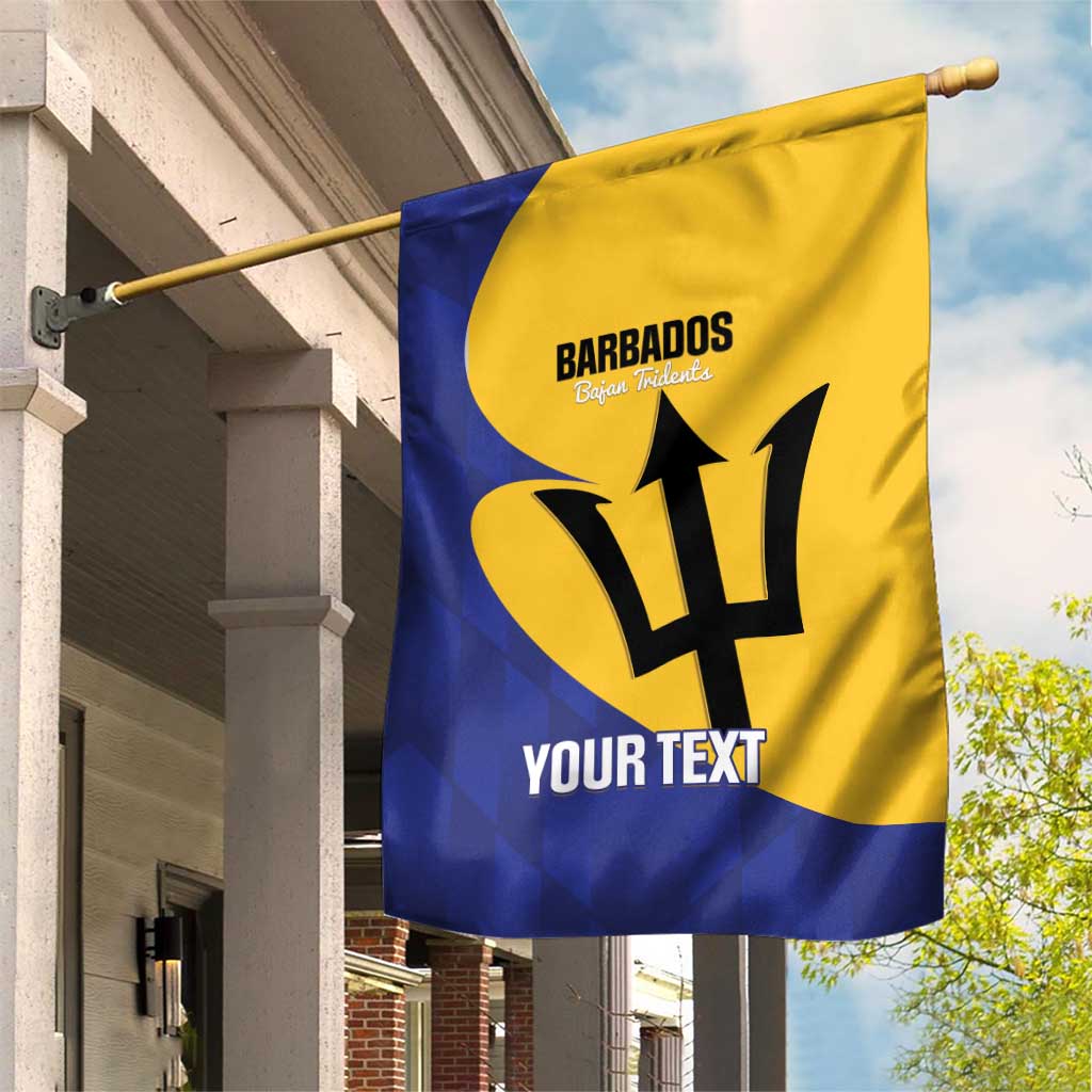 Custom Barbados Football Garden Flag Go Champions Bajan Tridents - Wonder Print Shop