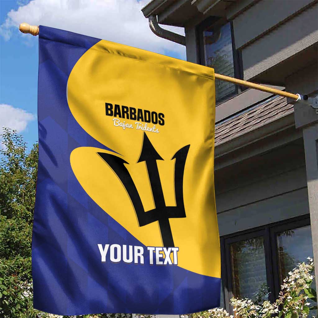 Custom Barbados Football Garden Flag Go Champions Bajan Tridents - Wonder Print Shop
