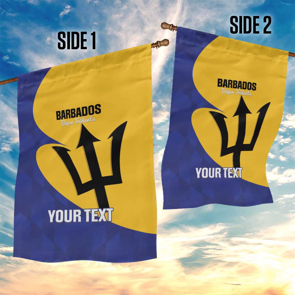 Custom Barbados Football Garden Flag Go Champions Bajan Tridents - Wonder Print Shop