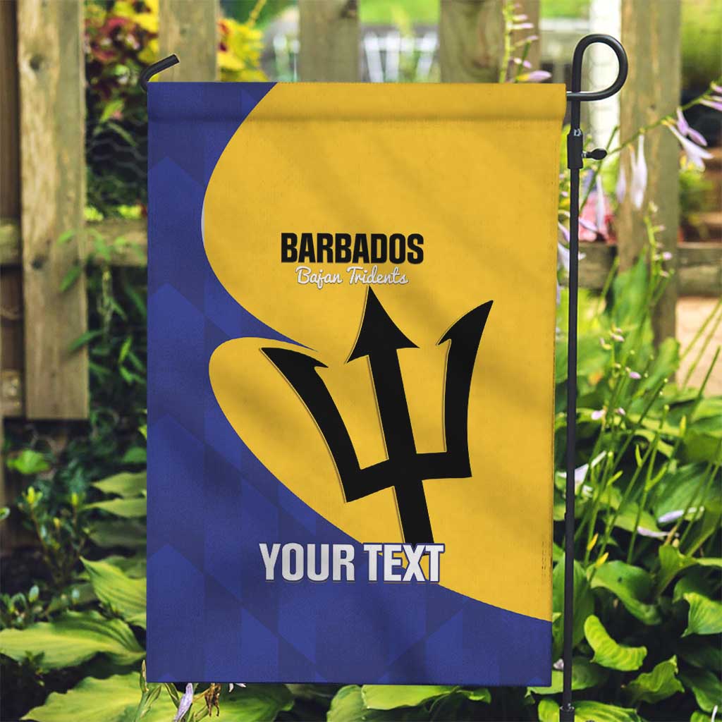 Custom Barbados Football Garden Flag Go Champions Bajan Tridents - Wonder Print Shop