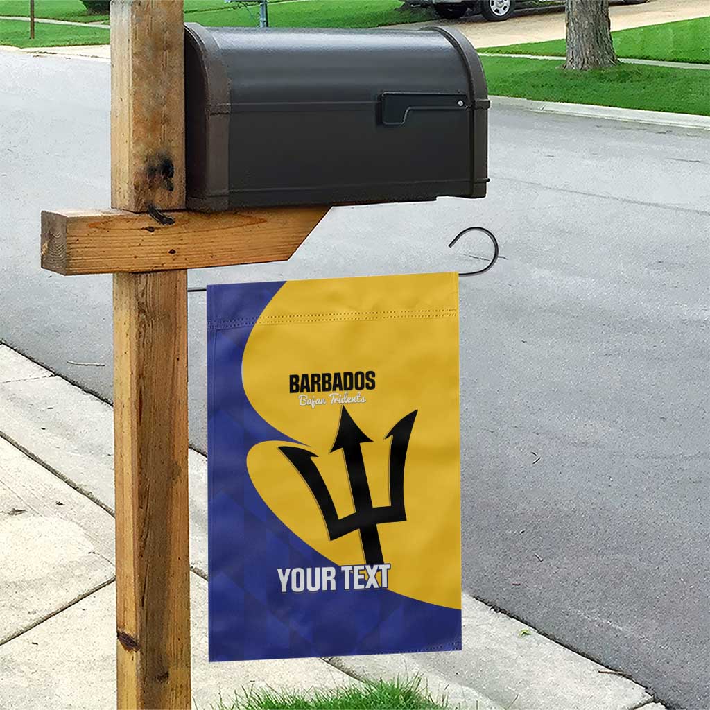 Custom Barbados Football Garden Flag Go Champions Bajan Tridents - Wonder Print Shop