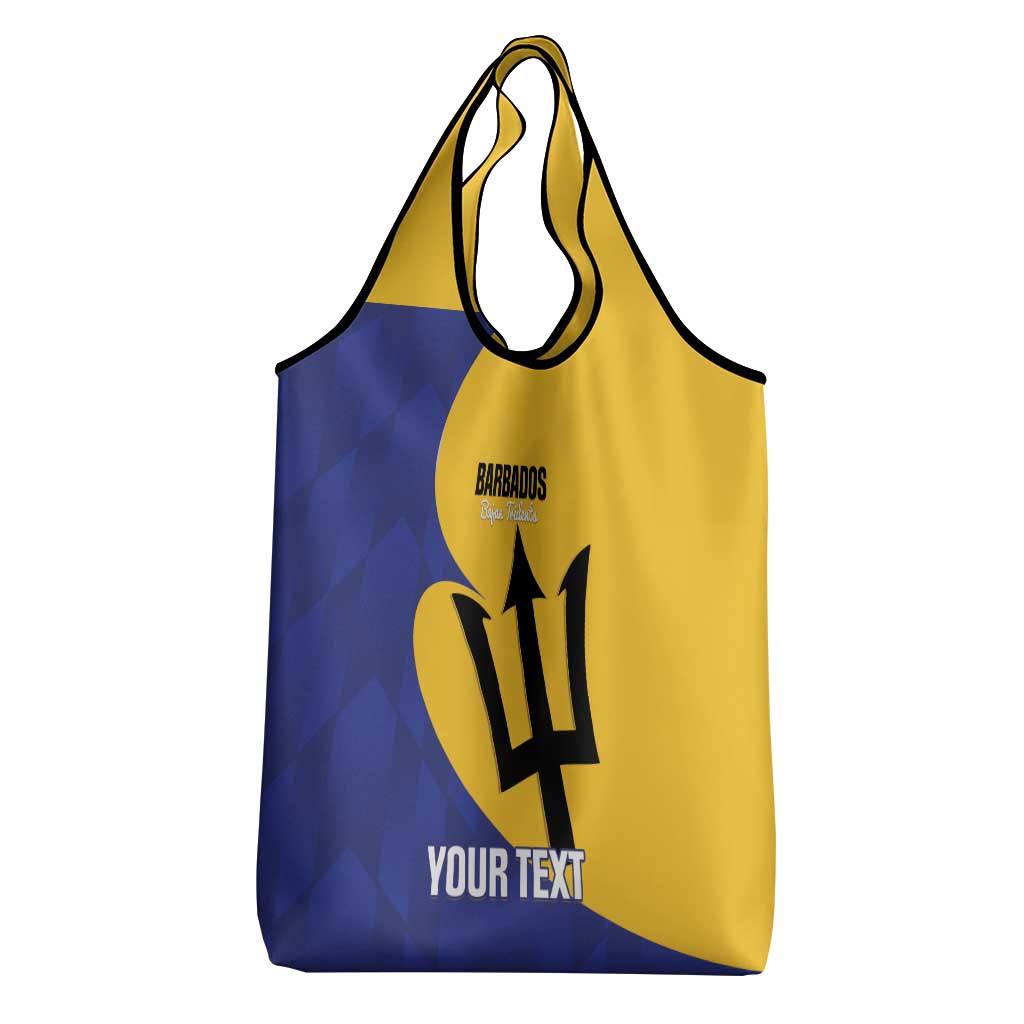 Custom Barbados Football Grocery Bag Go Champions Bajan Tridents