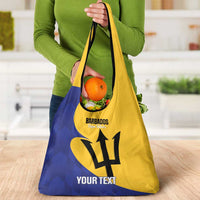 Custom Barbados Football Grocery Bag Go Champions Bajan Tridents