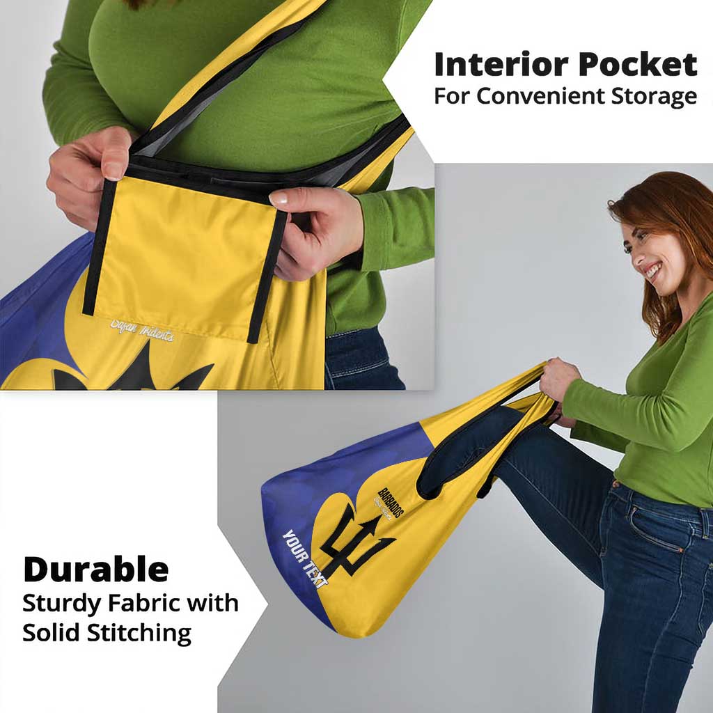 Custom Barbados Football Grocery Bag Go Champions Bajan Tridents