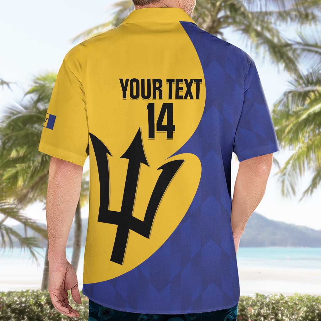 Custom Barbados Football Hawaiian Shirt Go Champions Bajan Tridents - Wonder Print Shop