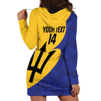 Custom Barbados Football Hoodie Dress Go Champions Bajan Tridents - Wonder Print Shop