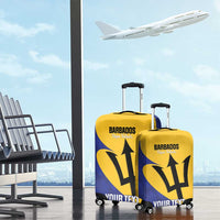Custom Barbados Football Luggage Cover Go Champions Bajan Tridents - Wonder Print Shop