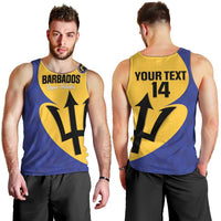 Custom Barbados Football Men Tank Top Go Champions Bajan Tridents - Wonder Print Shop
