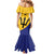 Custom Barbados Football Mermaid Dress Go Champions Bajan Tridents - Wonder Print Shop