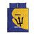 Custom Barbados Football Quilt Bed Set Go Champions Bajan Tridents - Wonder Print Shop