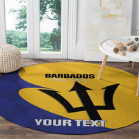 Custom Barbados Football Round Carpet Go Champions Bajan Tridents - Wonder Print Shop