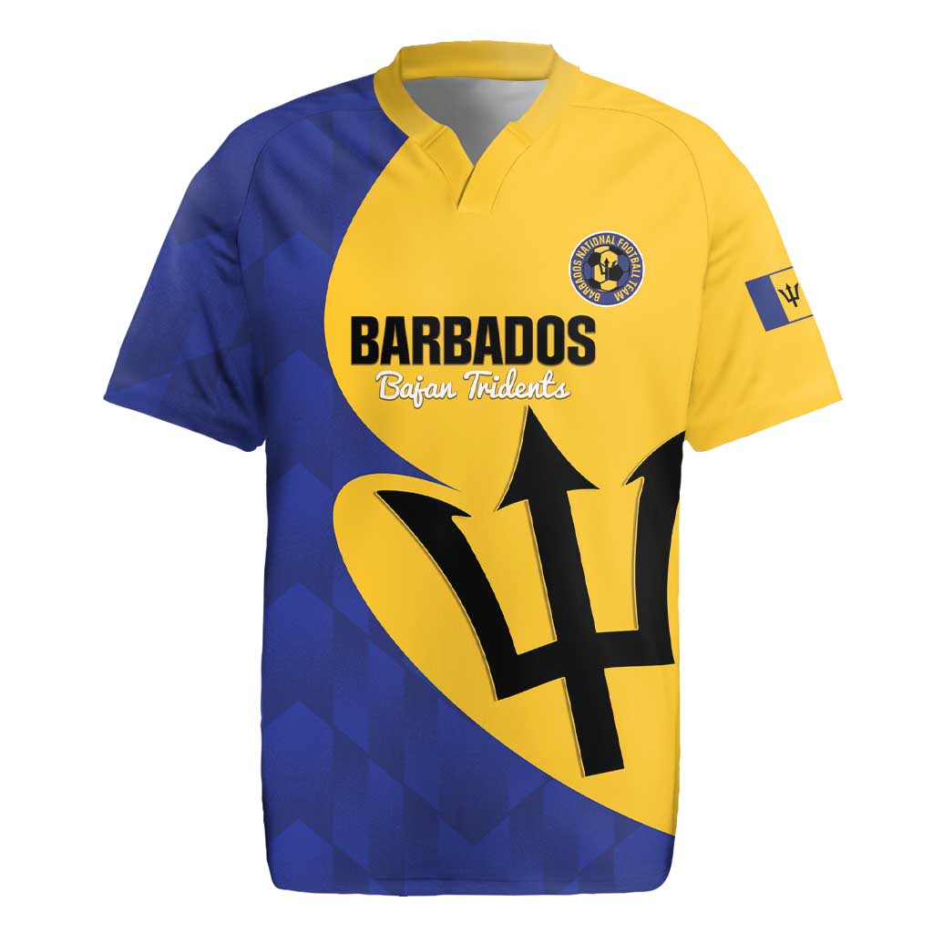 Custom Barbados Football Rugby Jersey Go Champions Bajan Tridents - Wonder Print Shop