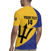 Custom Barbados Football Rugby Jersey Go Champions Bajan Tridents - Wonder Print Shop