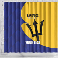 Custom Barbados Football Shower Curtain Go Champions Bajan Tridents - Wonder Print Shop