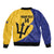 Custom Barbados Football Sleeve Zip Bomber Jacket Go Champions Bajan Tridents - Wonder Print Shop