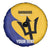 Custom Barbados Football Spare Tire Cover Go Champions Bajan Tridents - Wonder Print Shop