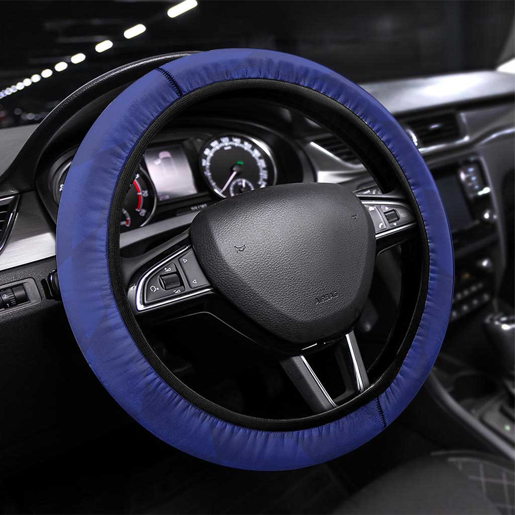 Barbados Football Steering Wheel Cover Go Champions Bajan Tridents - Wonder Print Shop