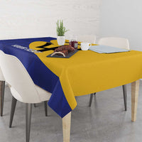 Custom Barbados Football Tablecloth Go Champions Bajan Tridents - Wonder Print Shop