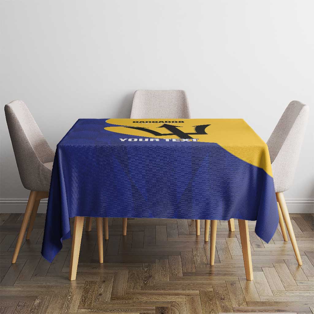 Custom Barbados Football Tablecloth Go Champions Bajan Tridents - Wonder Print Shop