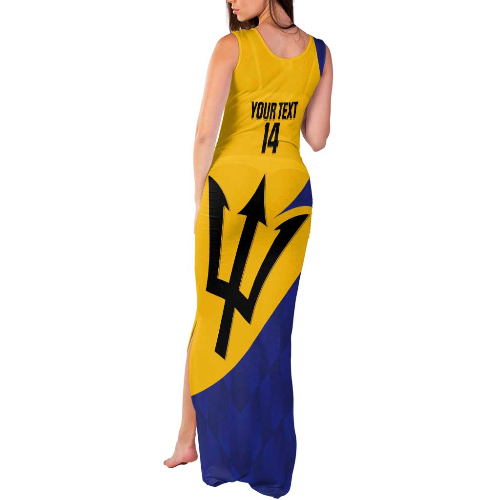 Custom Barbados Football Tank Maxi Dress Go Champions Bajan Tridents - Wonder Print Shop
