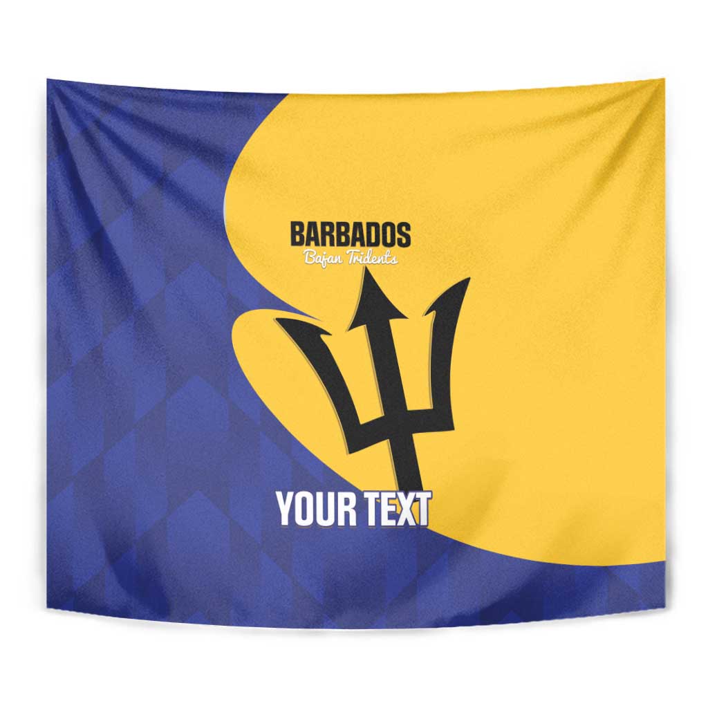 Custom Barbados Football Tapestry Go Champions Bajan Tridents - Wonder Print Shop