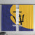Custom Barbados Football Window Curtain Go Champions Bajan Tridents - Wonder Print Shop