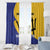 Custom Barbados Football Window Curtain Go Champions Bajan Tridents - Wonder Print Shop