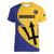 Custom Barbados Football Women V-Neck T-Shirt Go Champions Bajan Tridents - Wonder Print Shop
