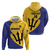 Custom Barbados Football Zip Hoodie Go Champions Bajan Tridents - Wonder Print Shop