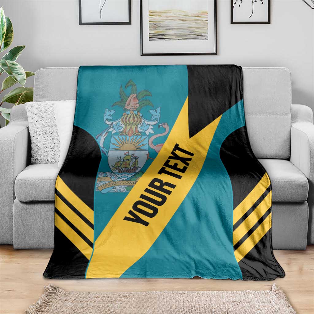 Custom Bahamas Football Blanket Go Bahamian Slayersz