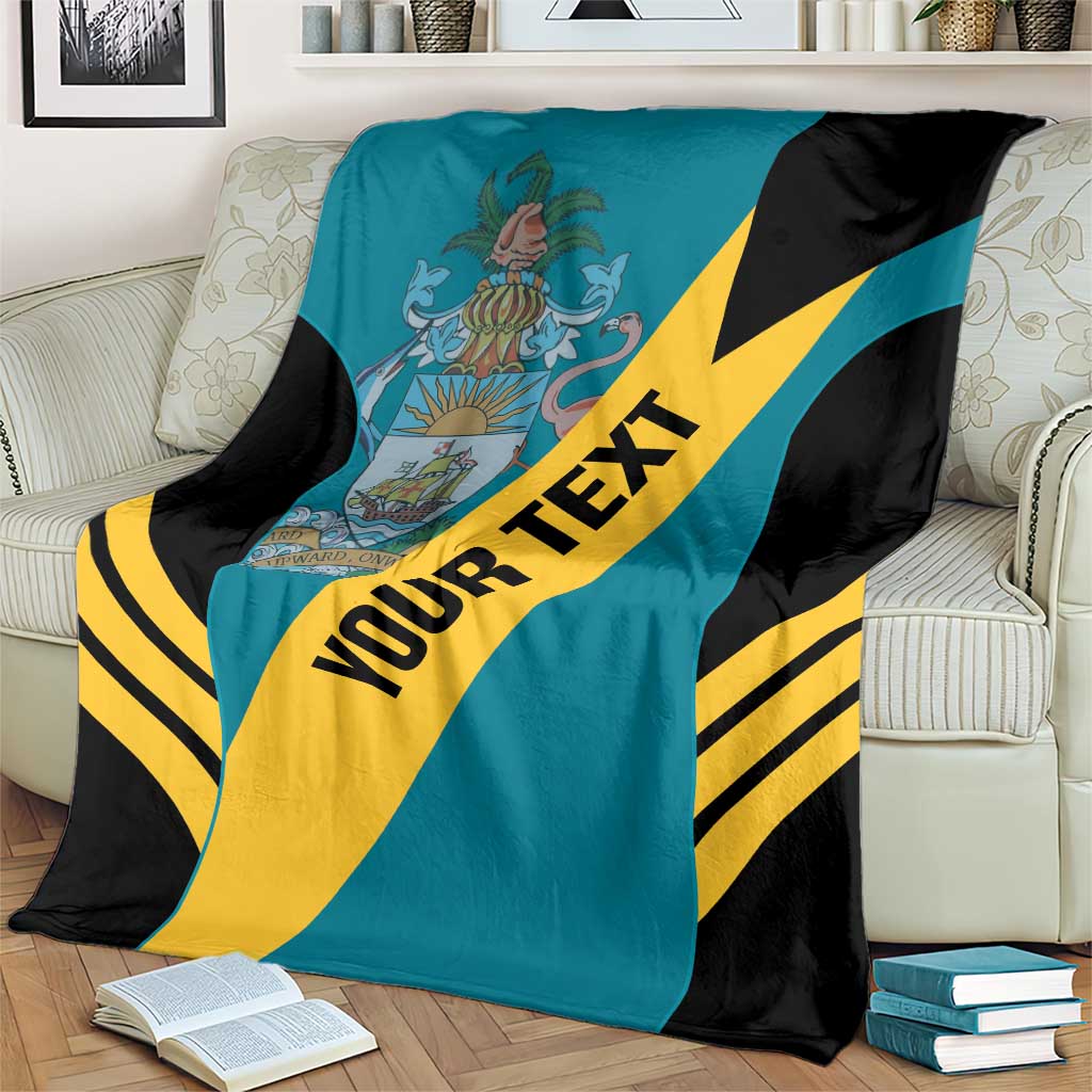 Custom Bahamas Football Blanket Go Bahamian Slayersz