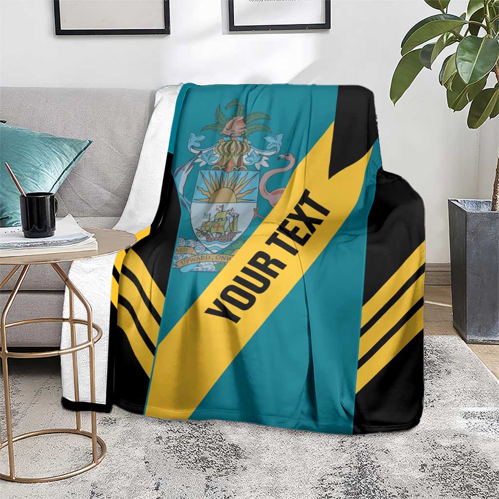Custom Bahamas Football Blanket Go Bahamian Slayersz