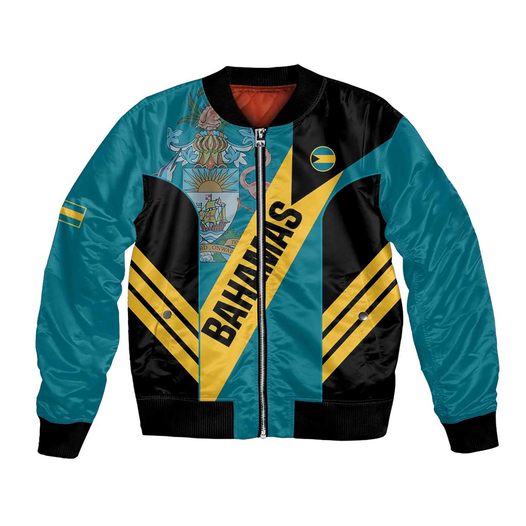 Custom Bahamas Football Bomber Jacket Go Bahamian Slayersz - Wonder Print Shop