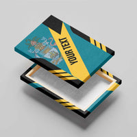 Custom Bahamas Football Canvas Wall Art Go Bahamian Slayersz - Wonder Print Shop