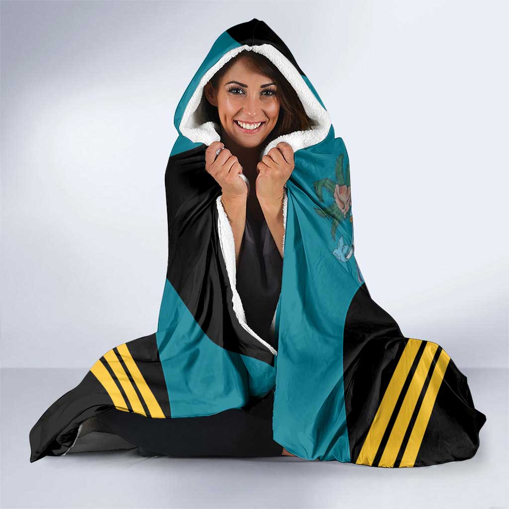 Custom Bahamas Football Hooded Blanket Go Bahamian Slayersz - Wonder Print Shop