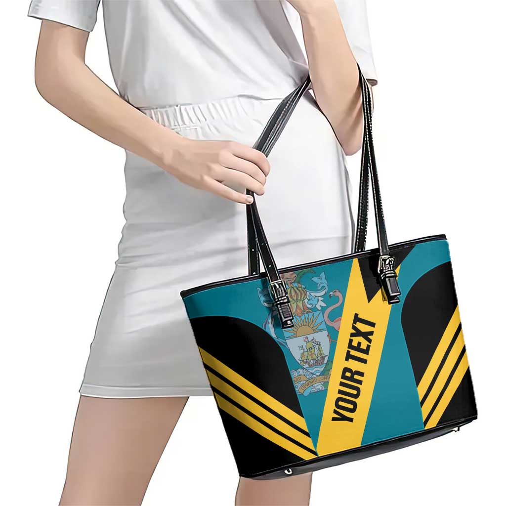 Custom Bahamas Football Leather Tote Bag Go Bahamian Slayersz